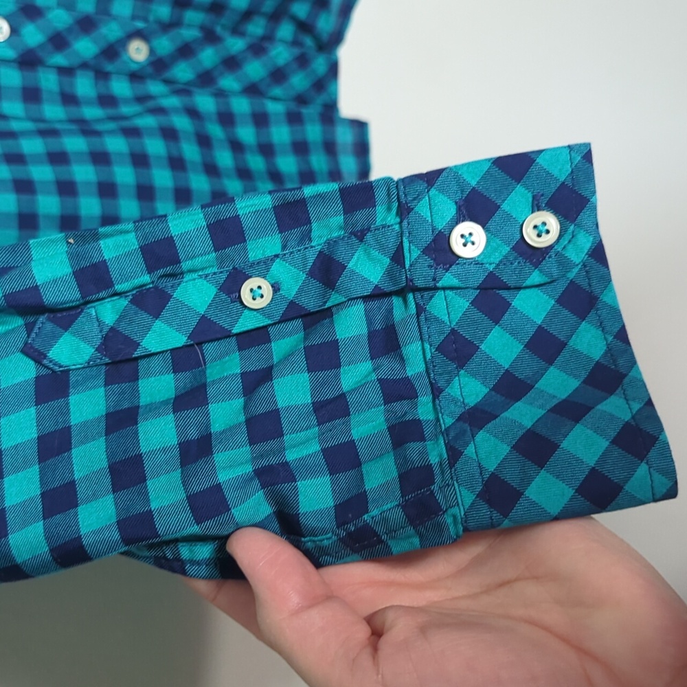 Talbots Womens Gingham Button Down Shirt Traditional Classic Quiet Luxury‎ LP - Picture 5 of 7